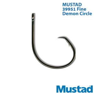 Mustad 39951NP-BN Ultrapoint Fine Demon Circle Hooks